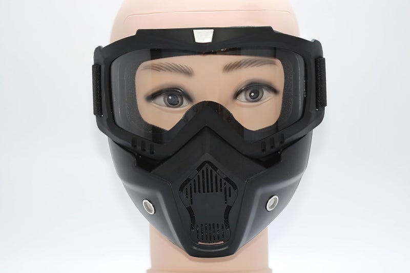 OQUQO Airsoft Mask Full Face, Paintball Mask, Tactical Mask, Motorcycle Helmet Goggles with Removable Face Mask for Men Women - Image 5